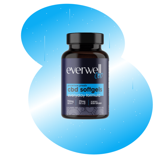 EverWell CBD Softgels Everyday Formula Premium Grade